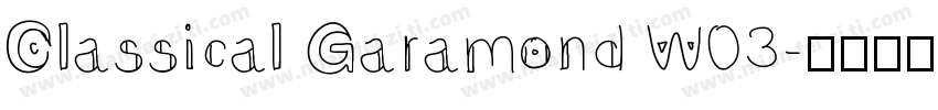 Classical Garamond W03字体转换